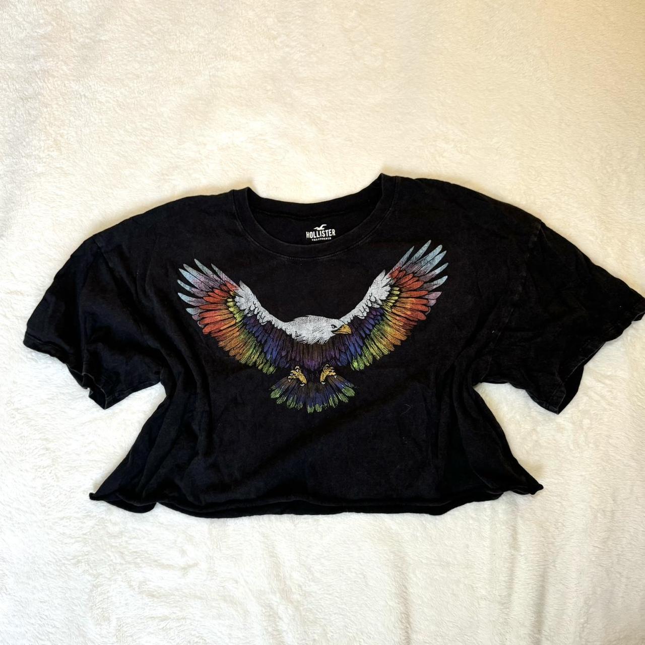 Americana Hollister Rainbow Eagle oversized crop