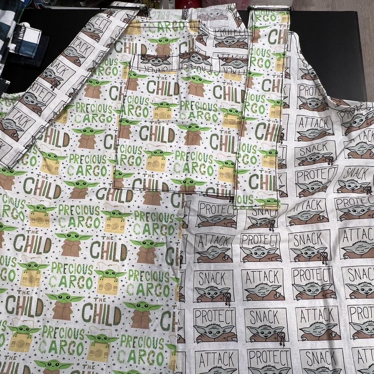 The Child. Baby Yoda Overalls. Has front pocket and... Depop