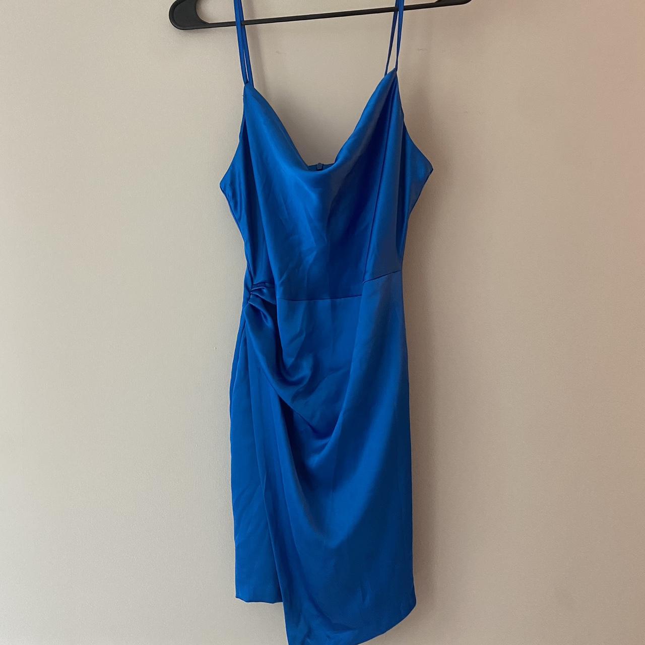 Zara royal blue mini dress zara dress royalblue... Depop