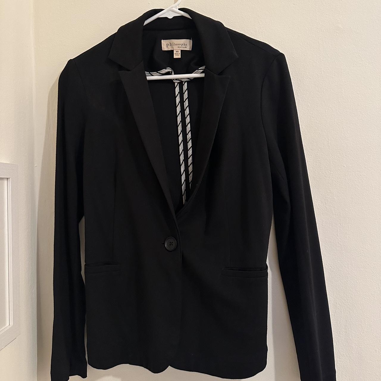 Philosophy black outlet blazer