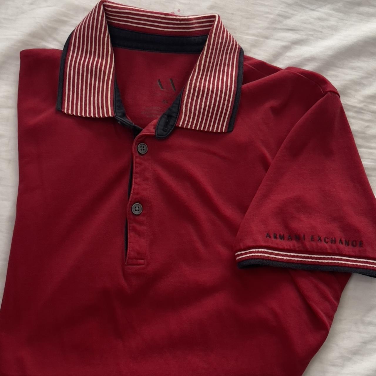 Red deals armani polo