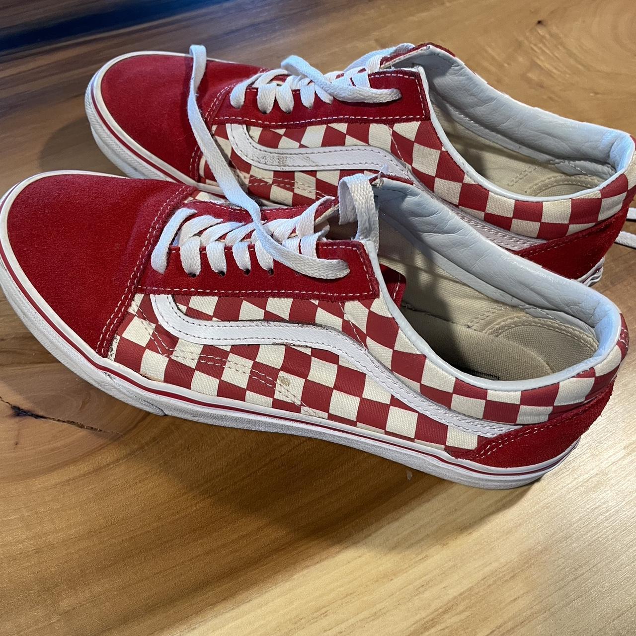 red checkered vans