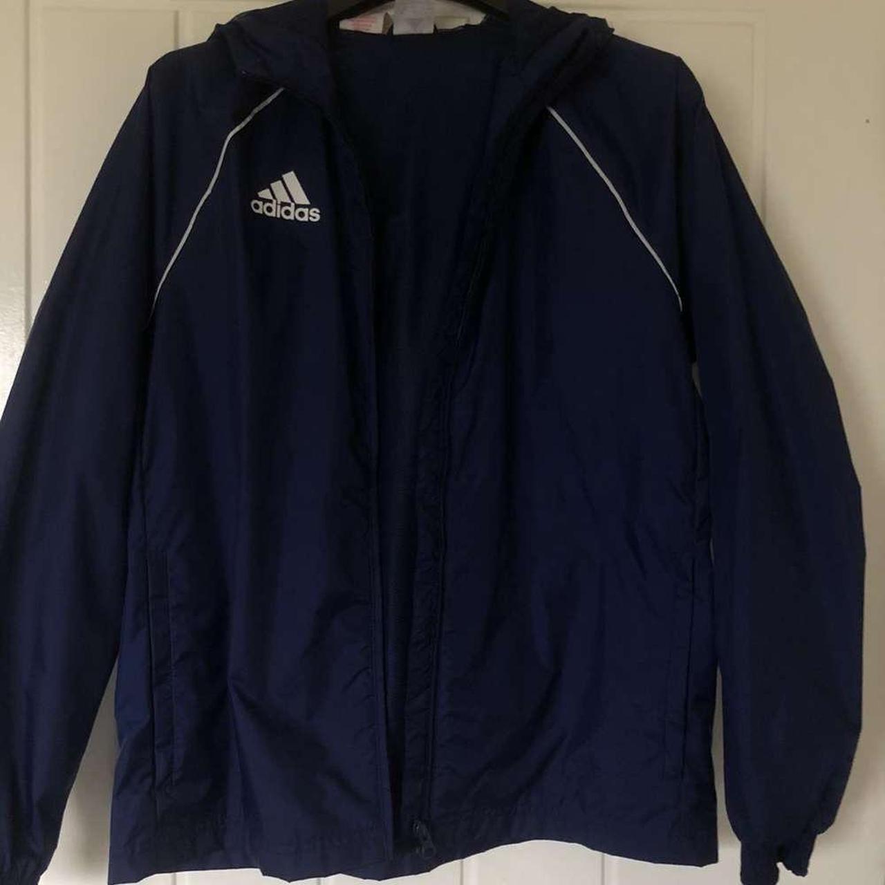 Adidas windbreaker 13-14 yrs as shown but would fit... - Depop