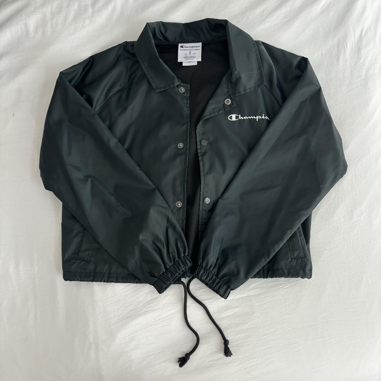 Leather Jackets Zipper Tape Cropped Coaches Jacket Zipper Tape