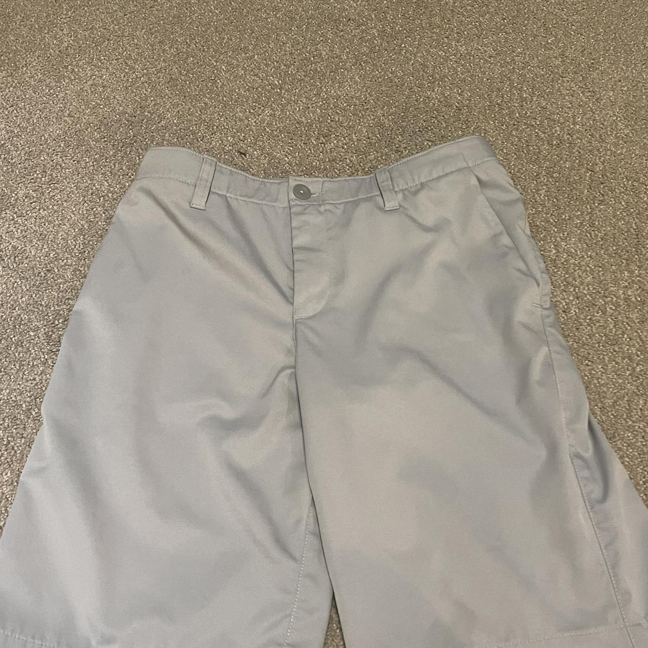 grey men’s under armour dress shorts Depop