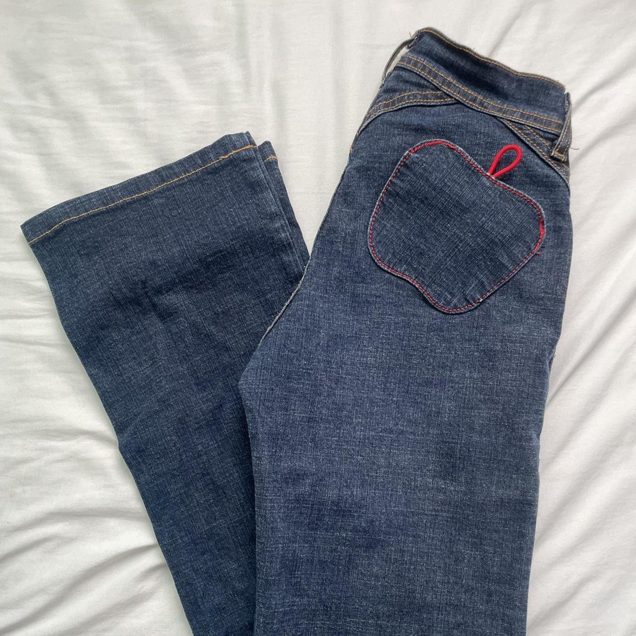 Apple Bottoms Women's Navy and Red Jeans (3)