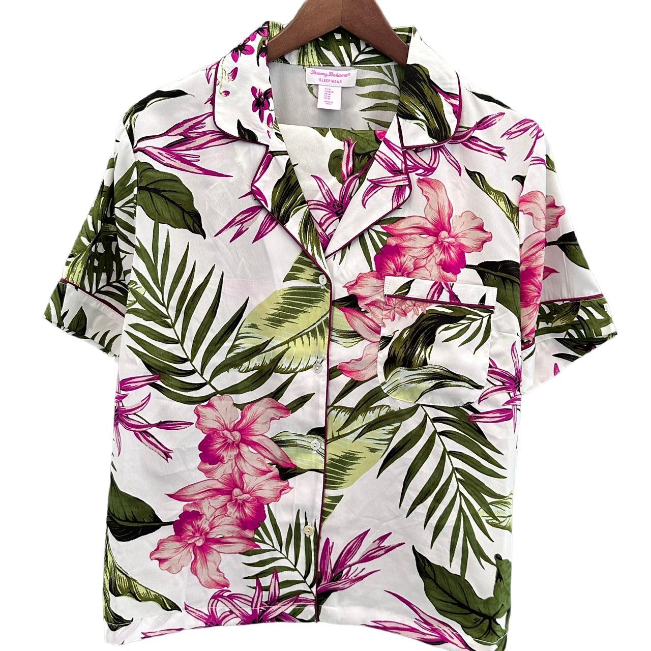 Tommy Bahama Womens 2 Piece Pajama Set Tropical... - Depop