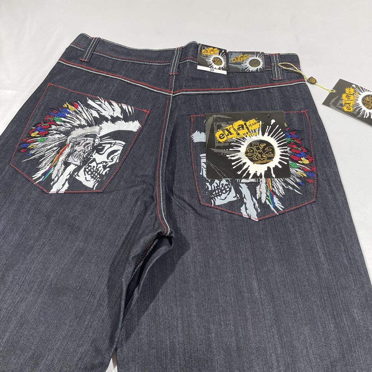 パンツ Ex hardy 2000 grunge y2k HaiZi XiHuan Grunge Emo Pants Y2k Baggy Jeans Fashion Denim