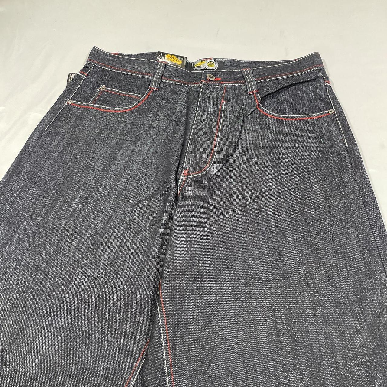 deadstock y2k perfectly baggy ed hardy like exa jean | Depop
