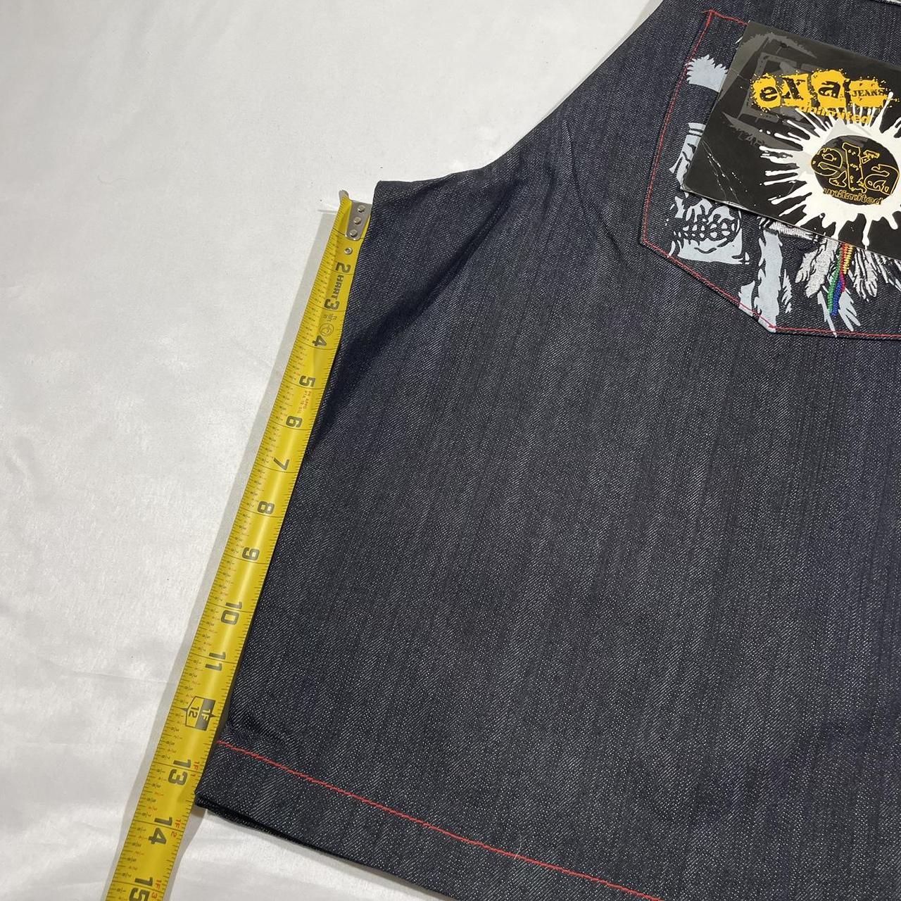 deadstock y2k perfectly baggy ed hardy like exa jean | Depop