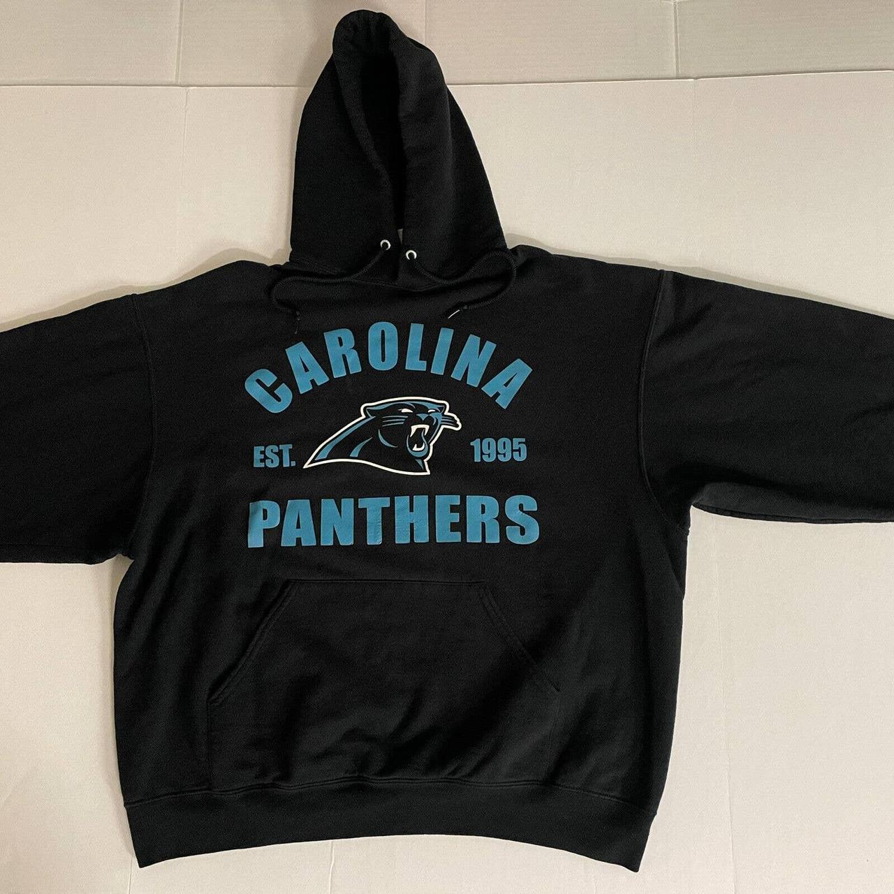 Vintage Y2K NFL Carolina Panthers Sweatshirt Faded - Depop