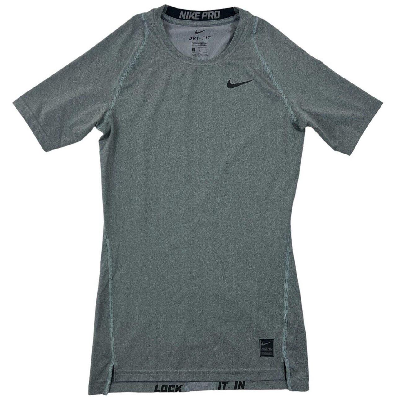 nike grey compression shirt