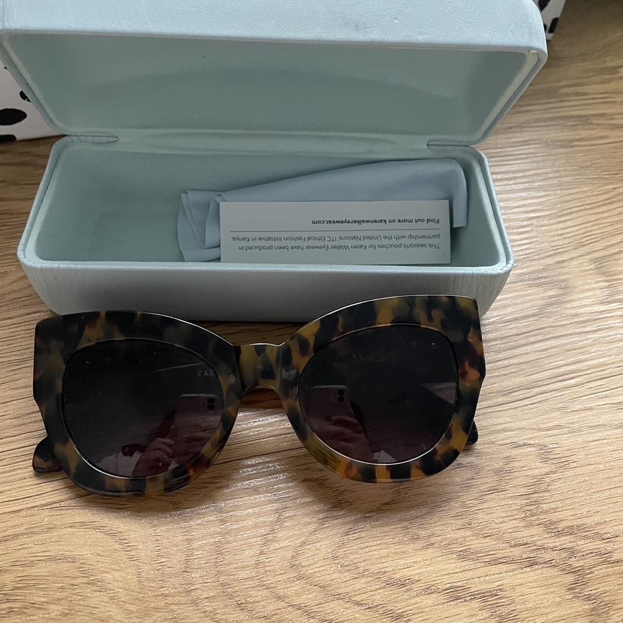 Karen Walker Crazy Tort sunglasses Comes with case... Depop