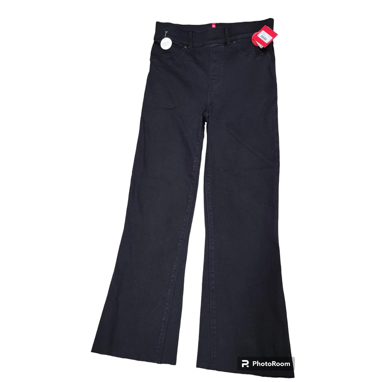 BNWT Spanx Cropped Flare Jeans Black Wash size - Depop