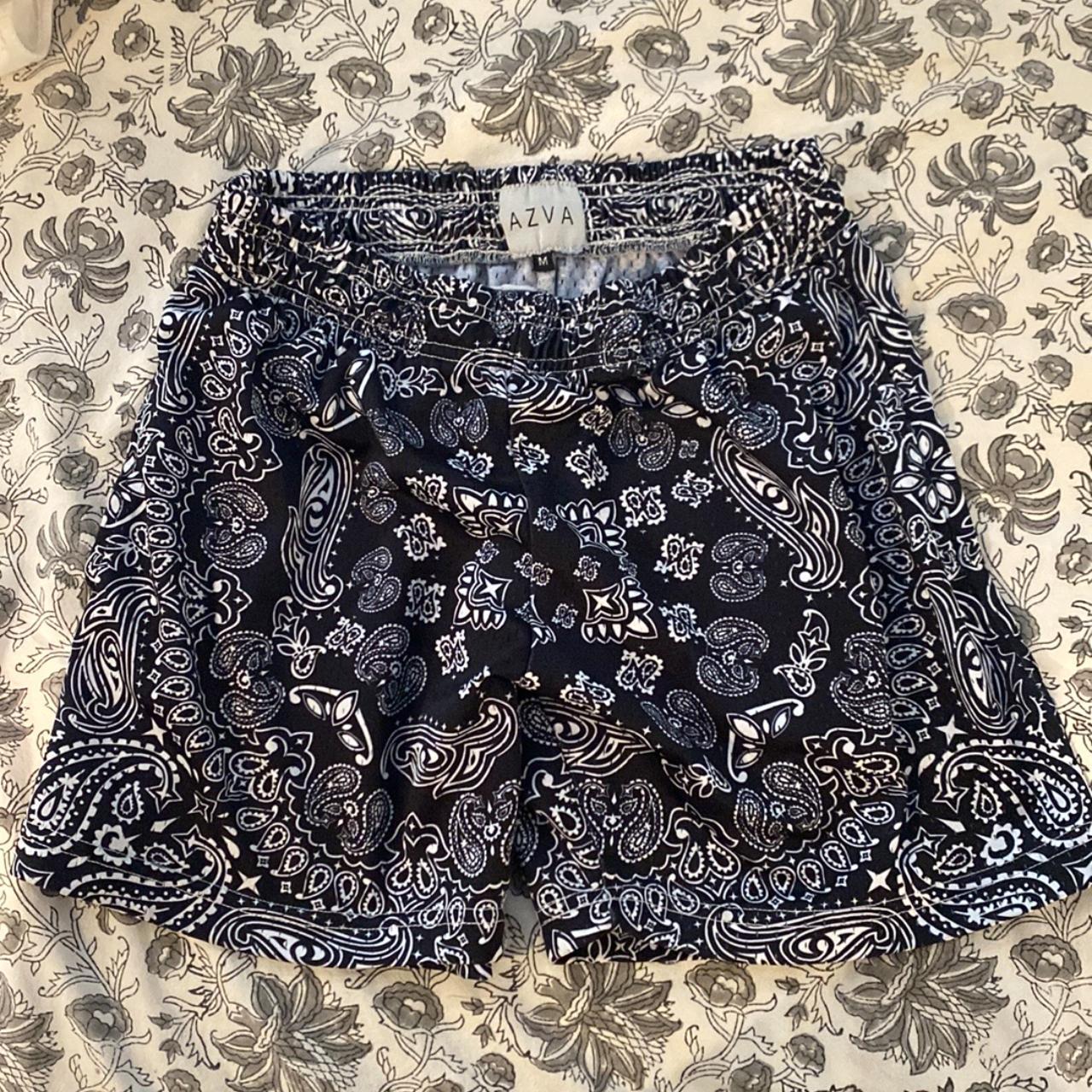 size M AZVA mesh paisley shorts in great condition - Depop