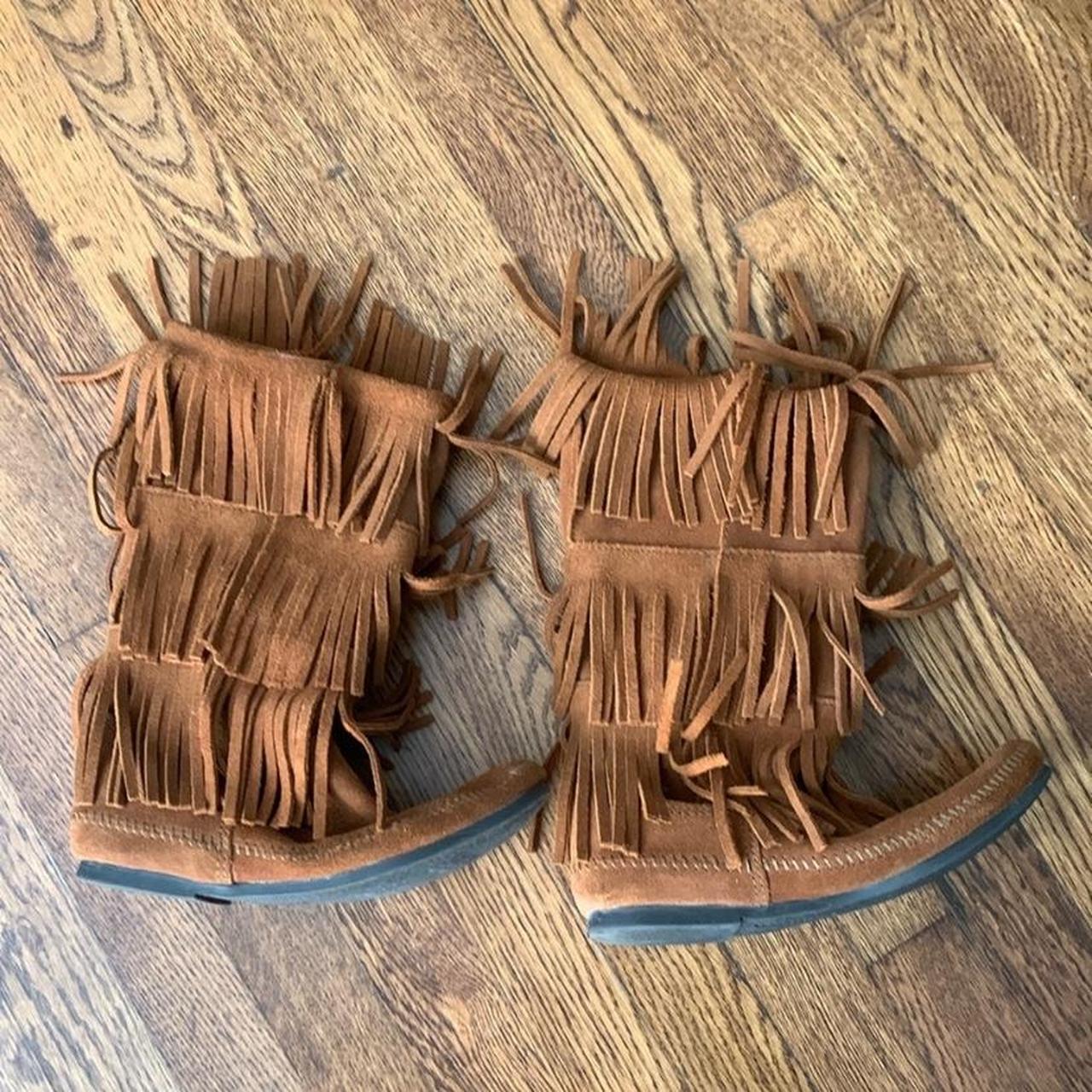minnetonka fringe boots sale