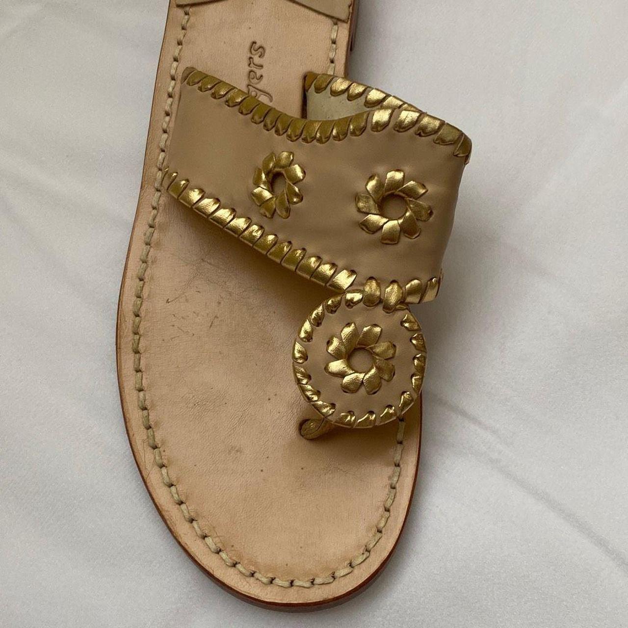 Women’s Jack Rogers Classic Gold Sandals, Size 9.5. Depop
