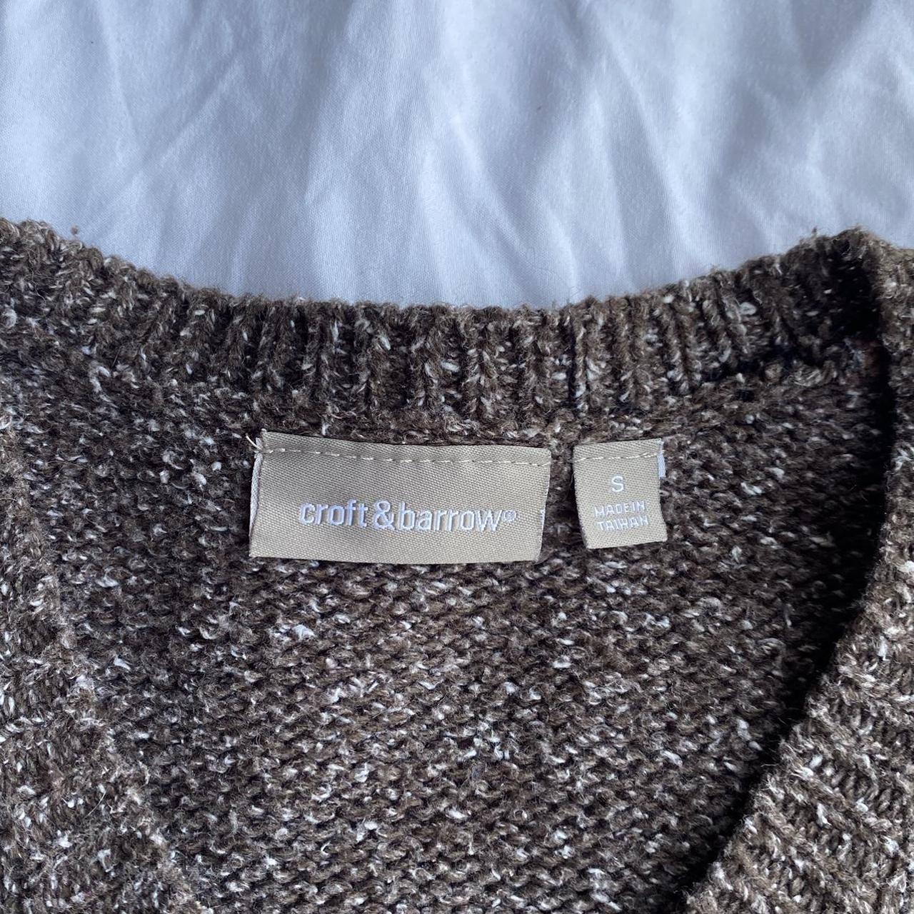 Croft & Barrow brown sweater. This is a great piece... - Depop