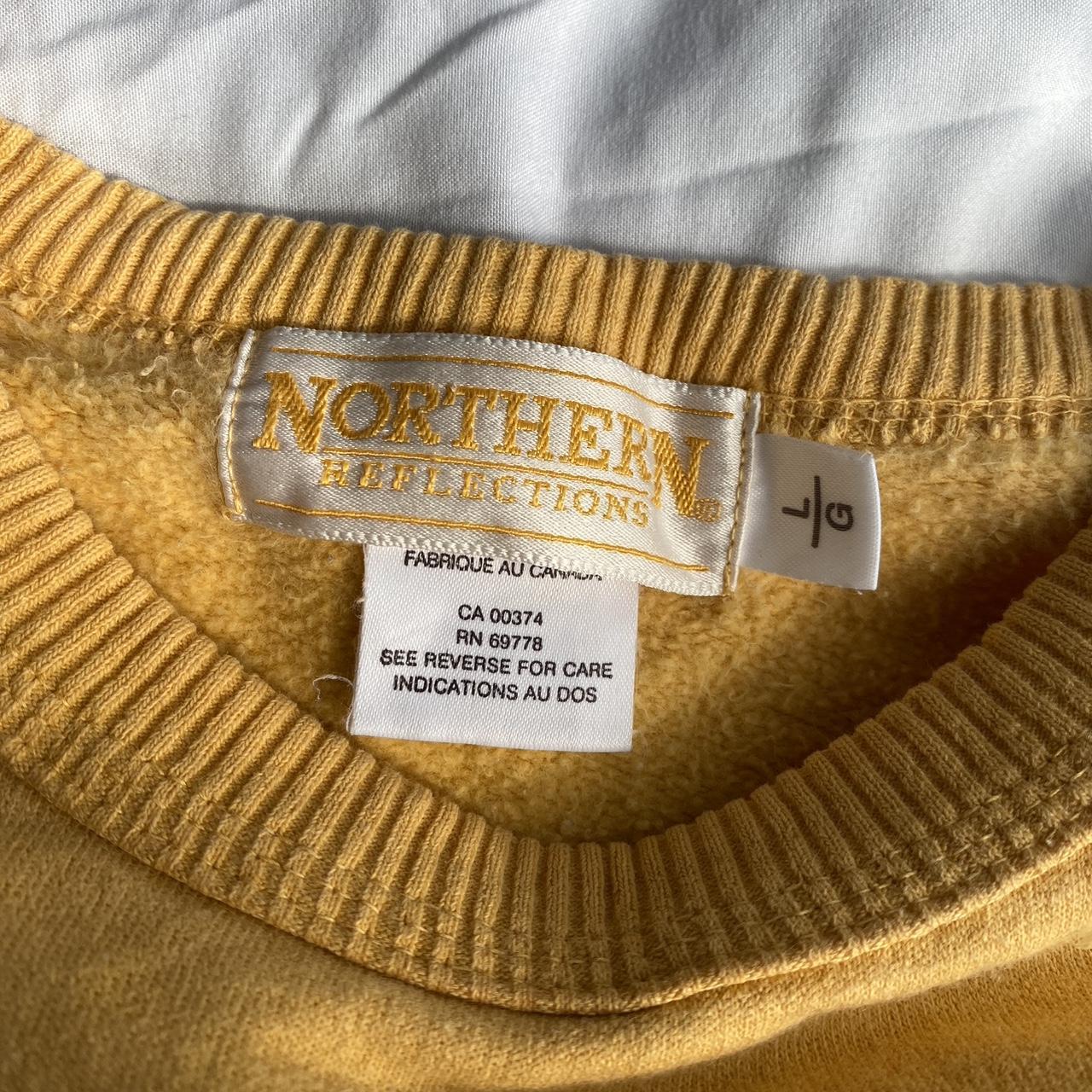 Northern Reflections Yellow Thick Crew Neck Cute Depop