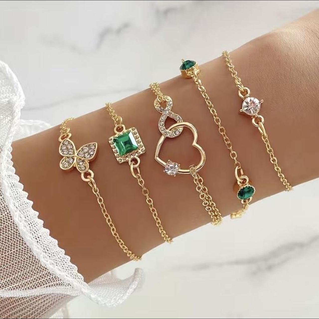 Bracelet/Anklet Set 5Pc Brand New Size 3 of... Depop