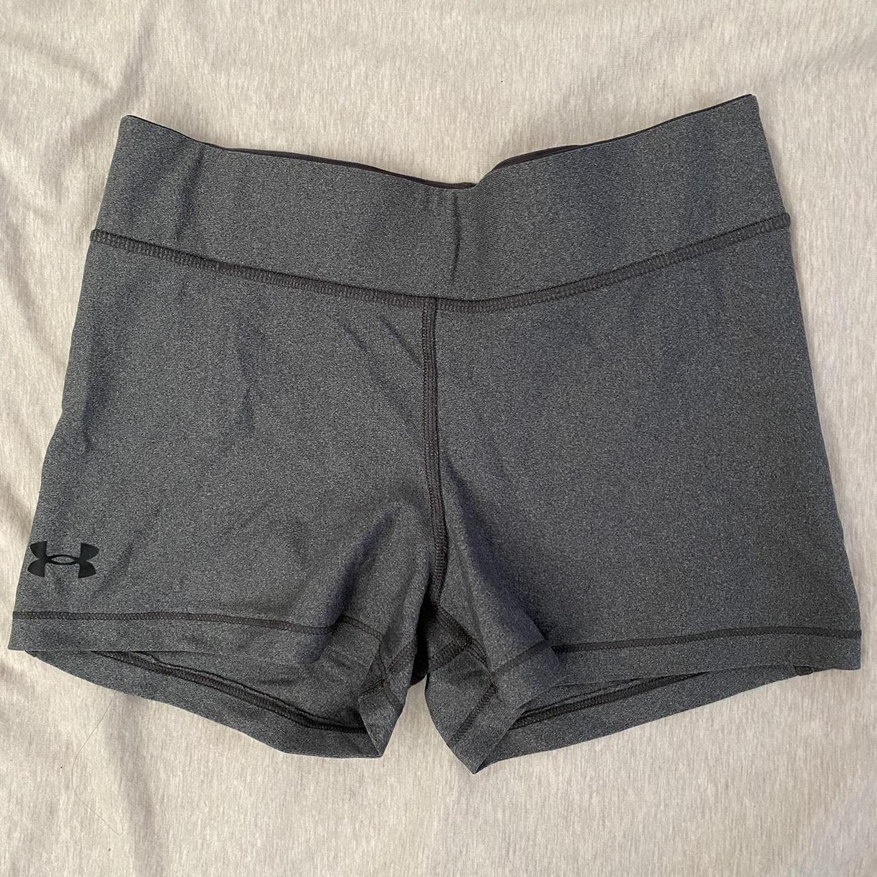 under armour grey booty shorts worn a couple times... Depop