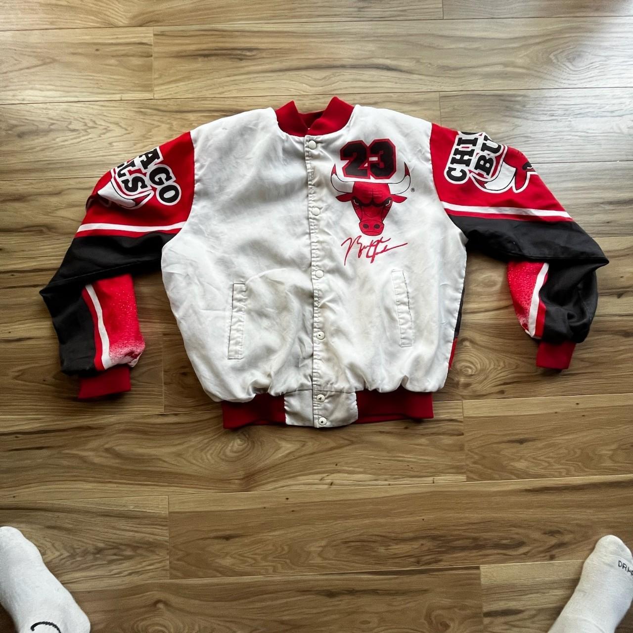 Vintage Chicago Bulls Chalk line varsity jacket. Depop