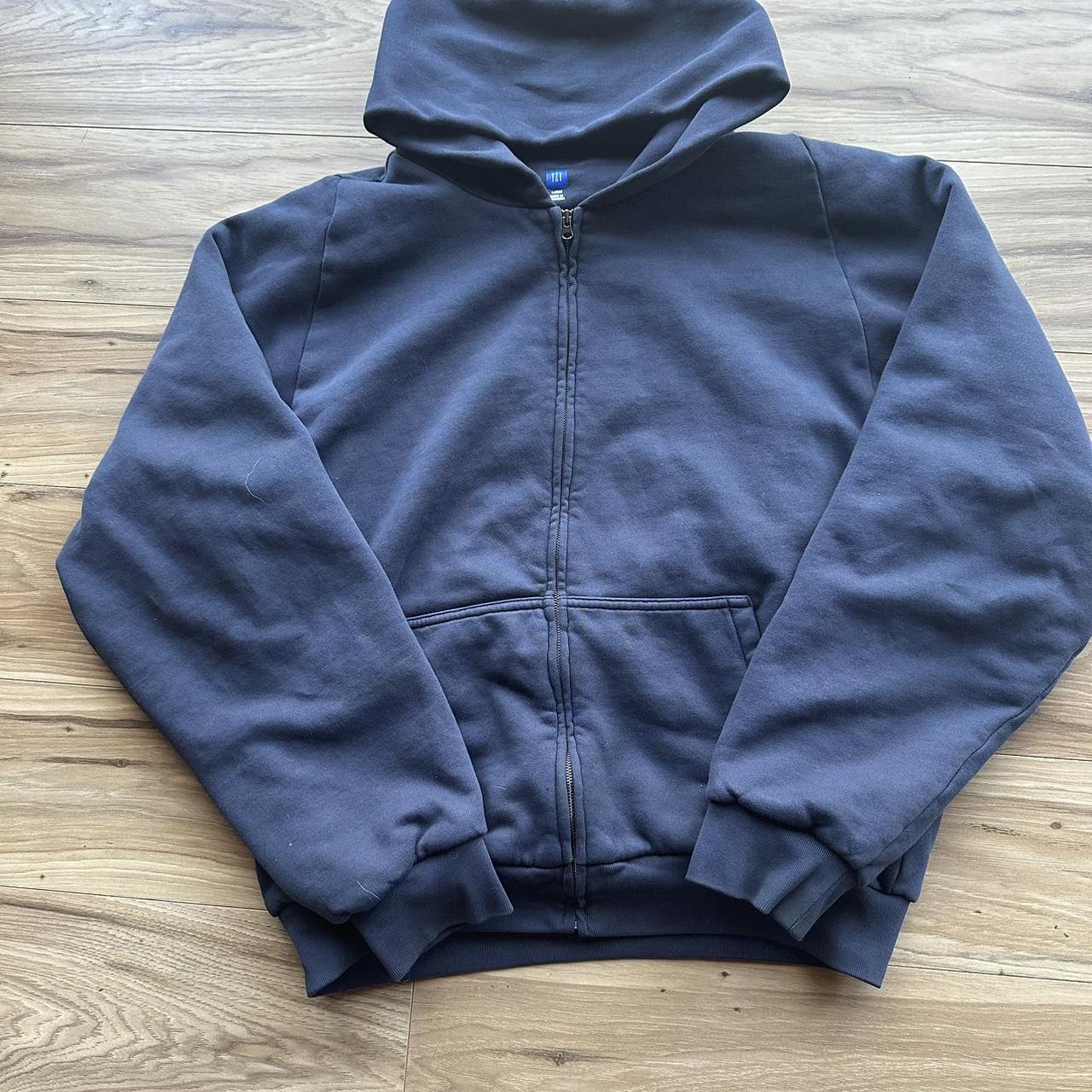 Unreleased navy blue Yeezy gap zip up SEND... - Depop