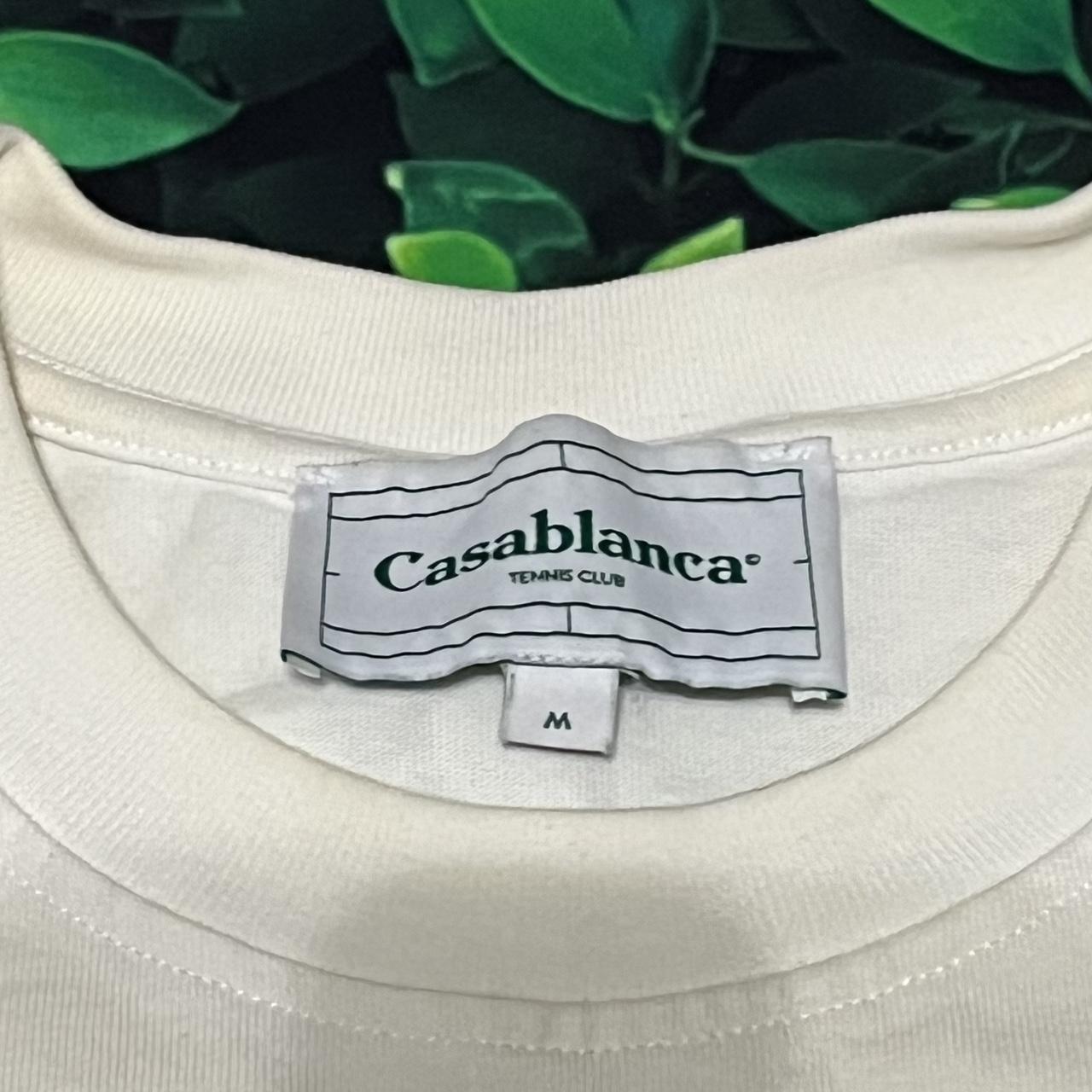 Casablanca Men's White and Cream T-shirt (3)