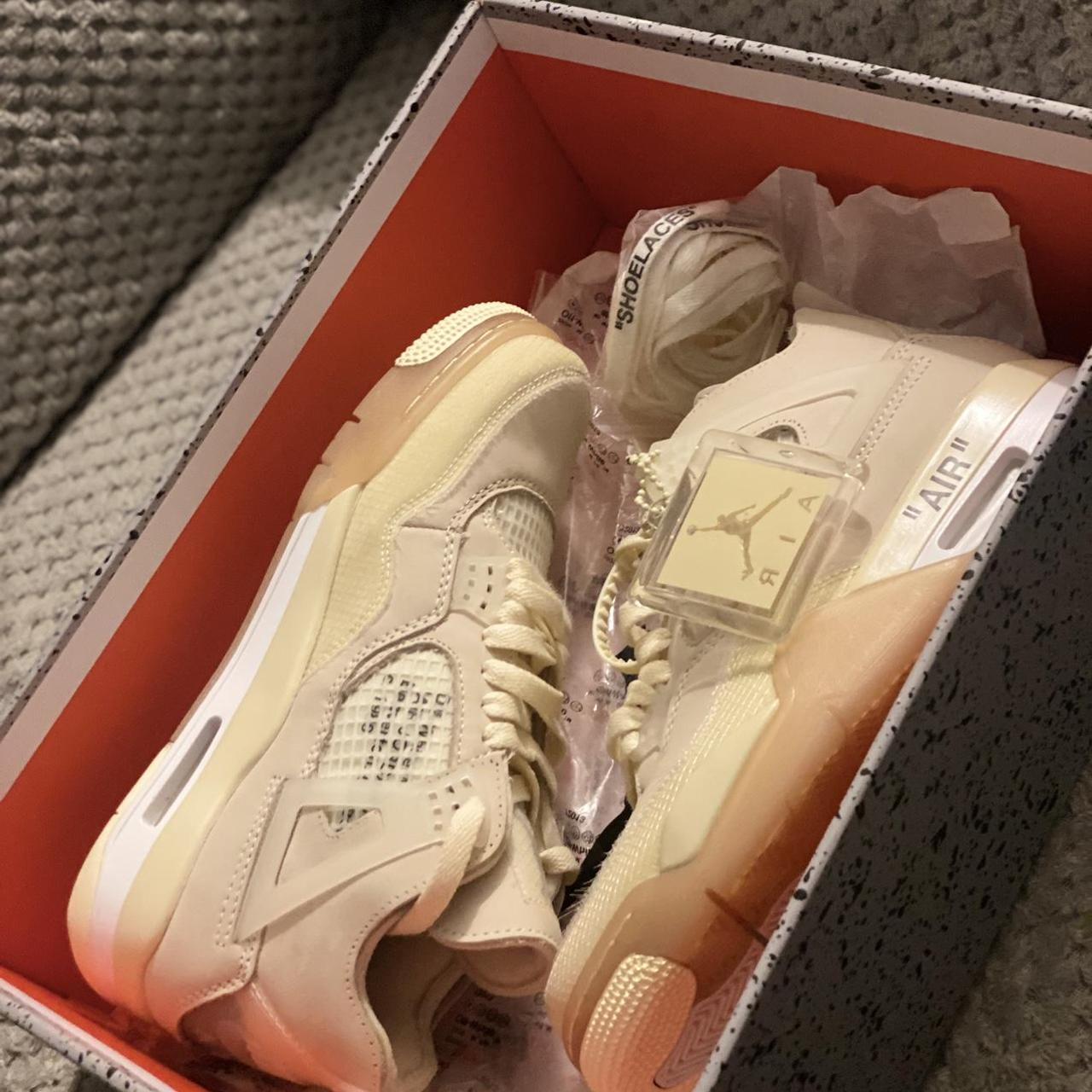 jordan 4 off white sail box