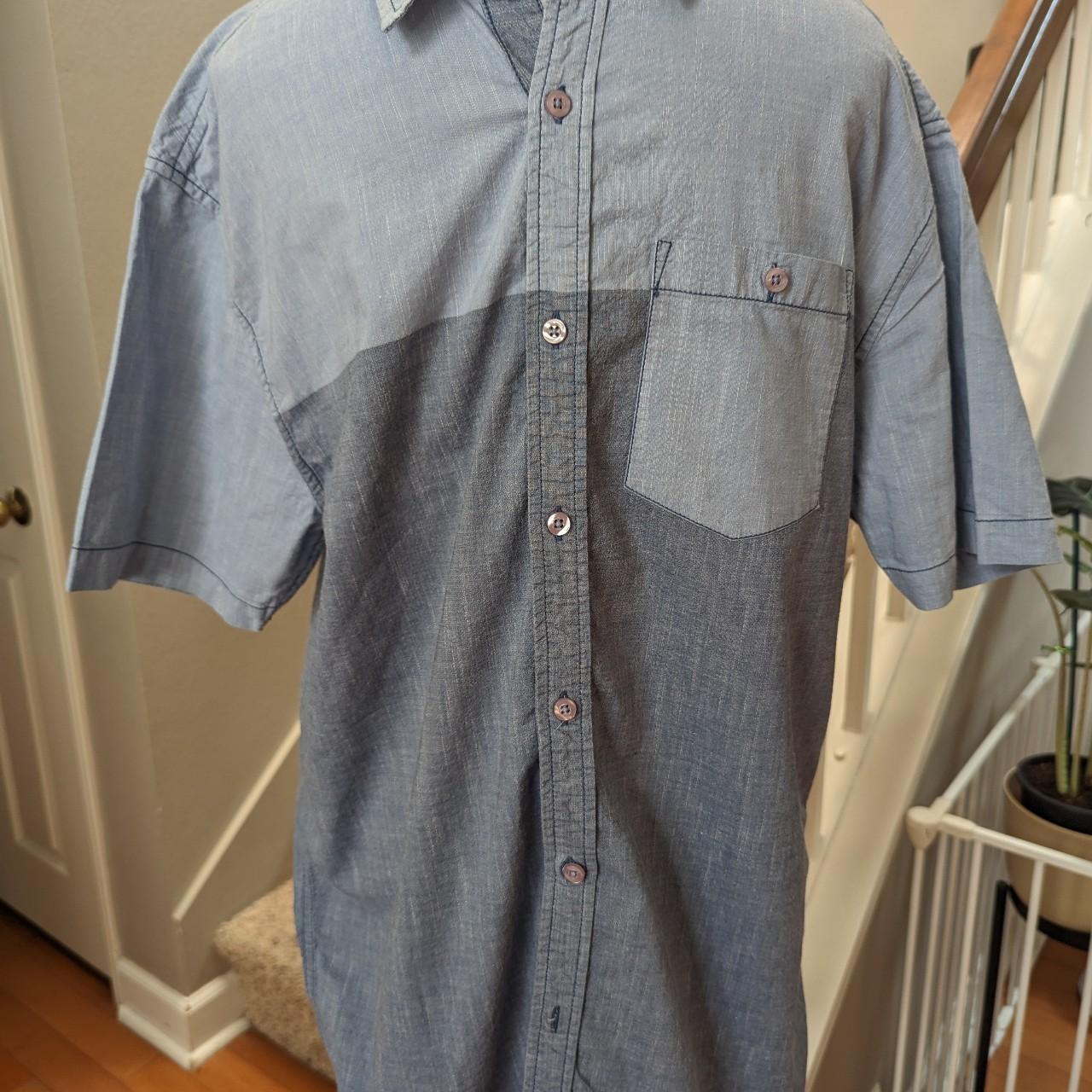 Mark Ecko Cut & Sew Short Sleeve Shirt. , Blue/Light...