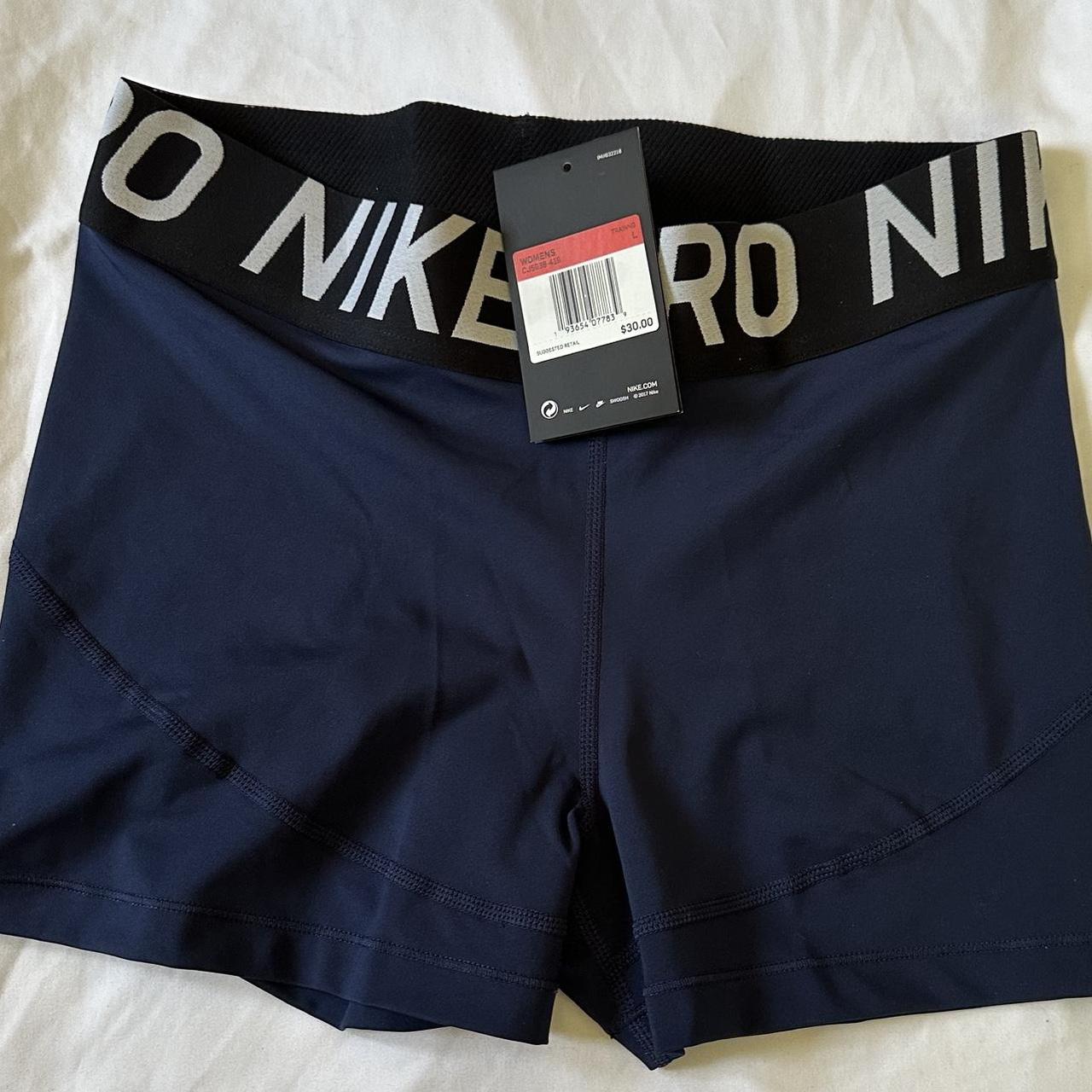 Navy nike pro spandex best sale