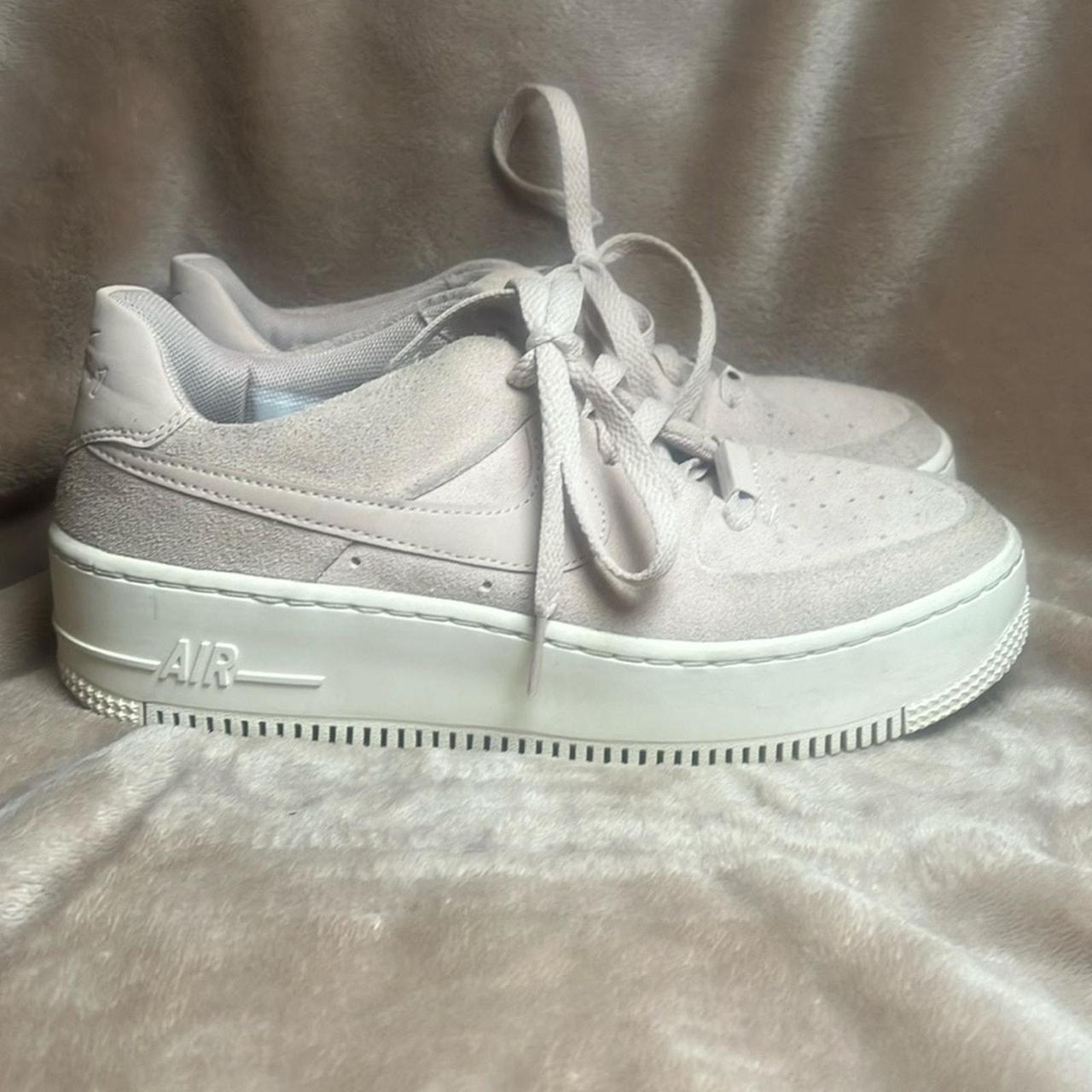 NIKE Air Force 1 Pink Suede Platform AF1 Shoes. Depop