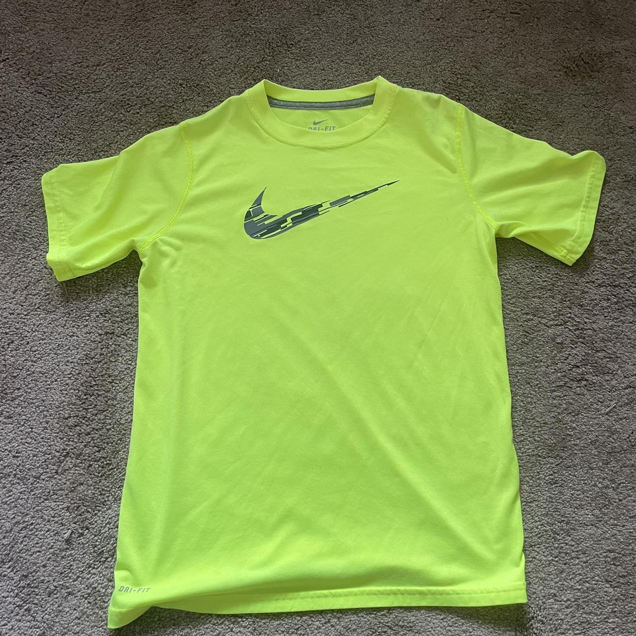 Nike highlighter yellow shirt best sale