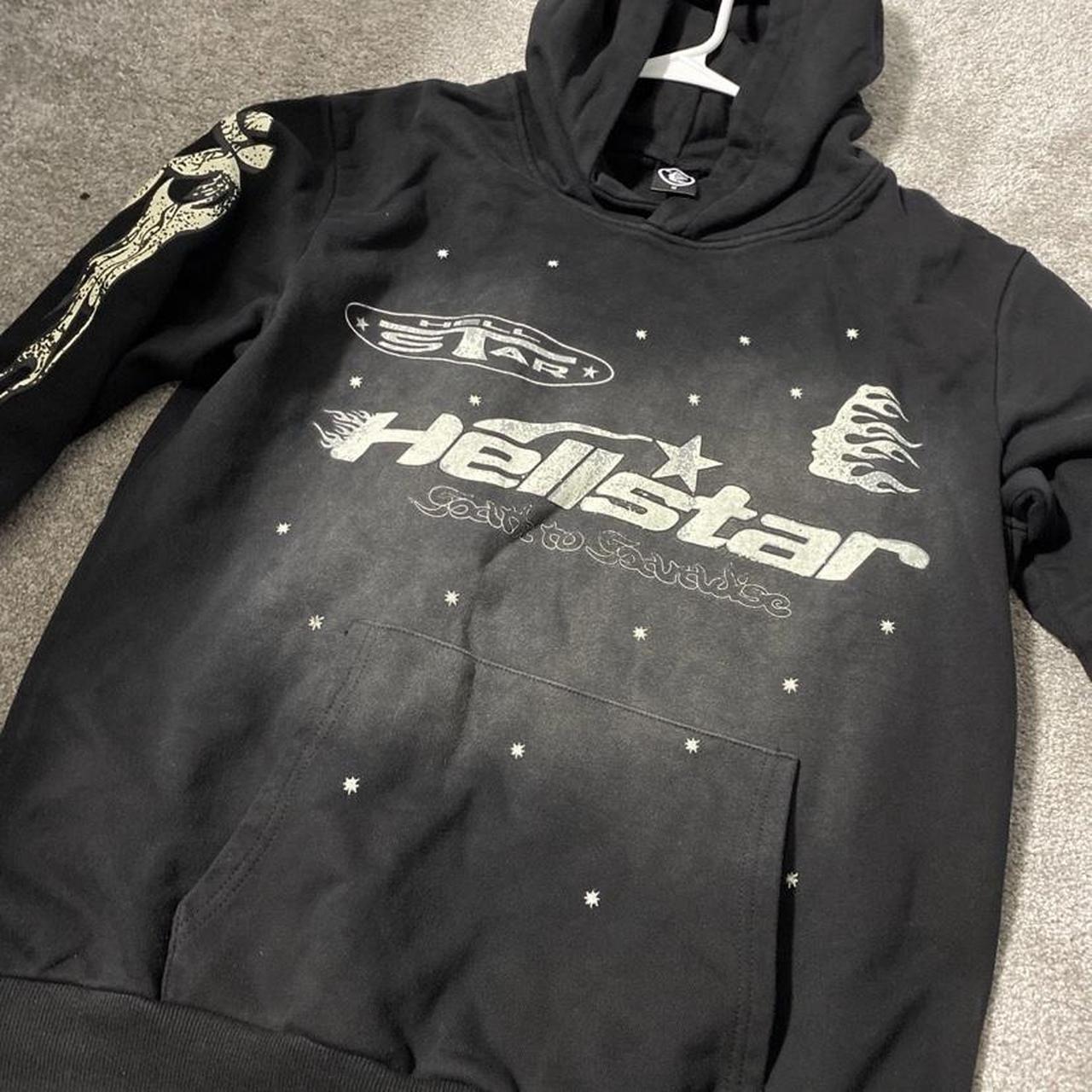 Hellstar racer black hoodie Authentic Ships... Depop