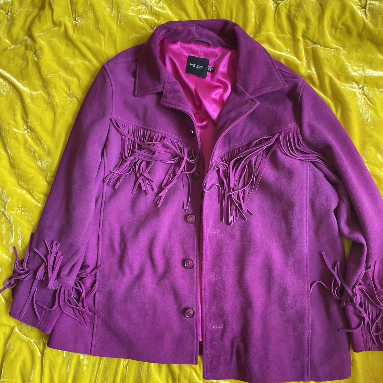 Nasty Gal Suede Fringe Jacket Nasty Gal AGG04450 Ladies Premium