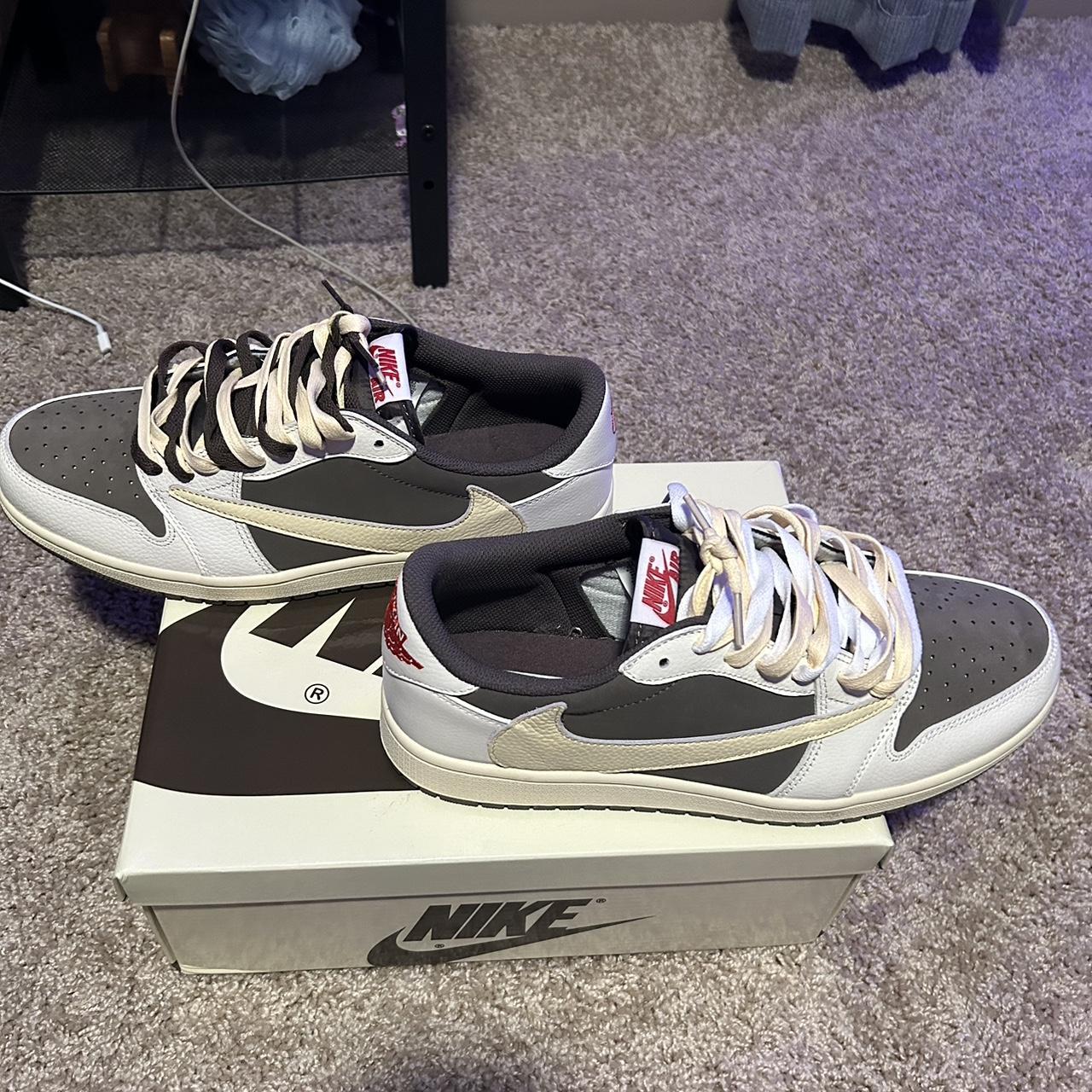 Travis Scott x Air Jordan 1 Retro Low OG 'Reverse... - Depop