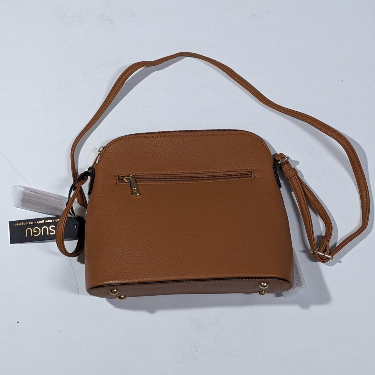 SUGU cognac crossbody bag NEED THIS GONE. Depop