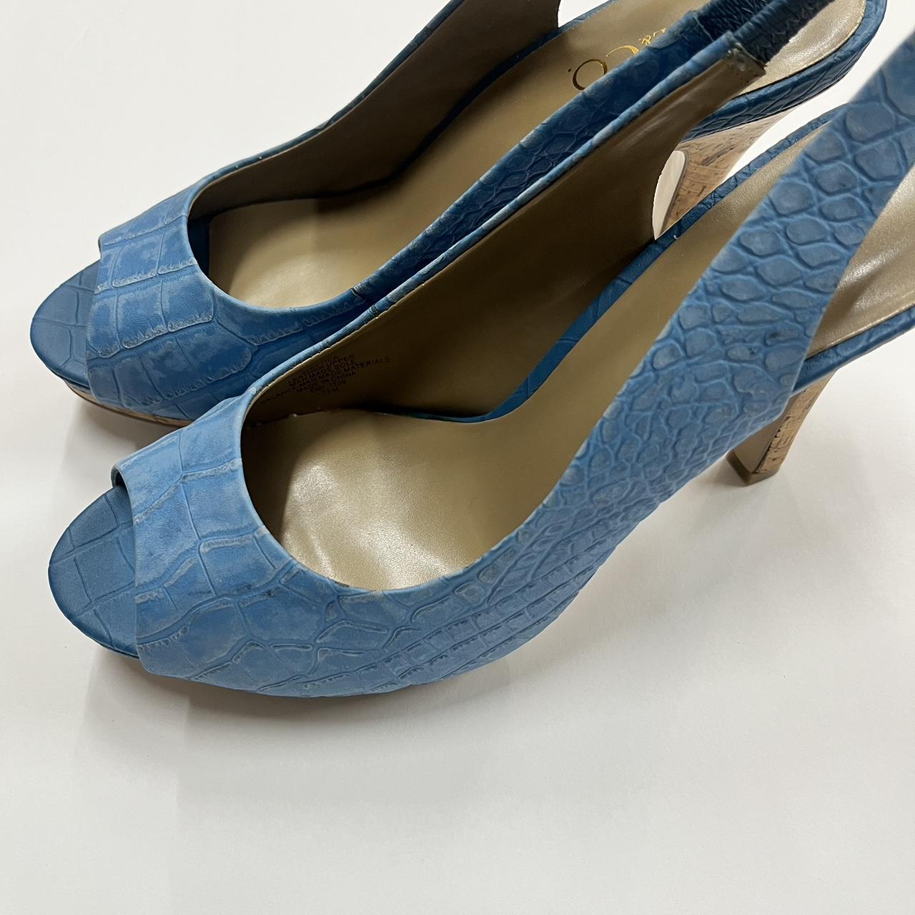 Blue snake hot sale print shoes