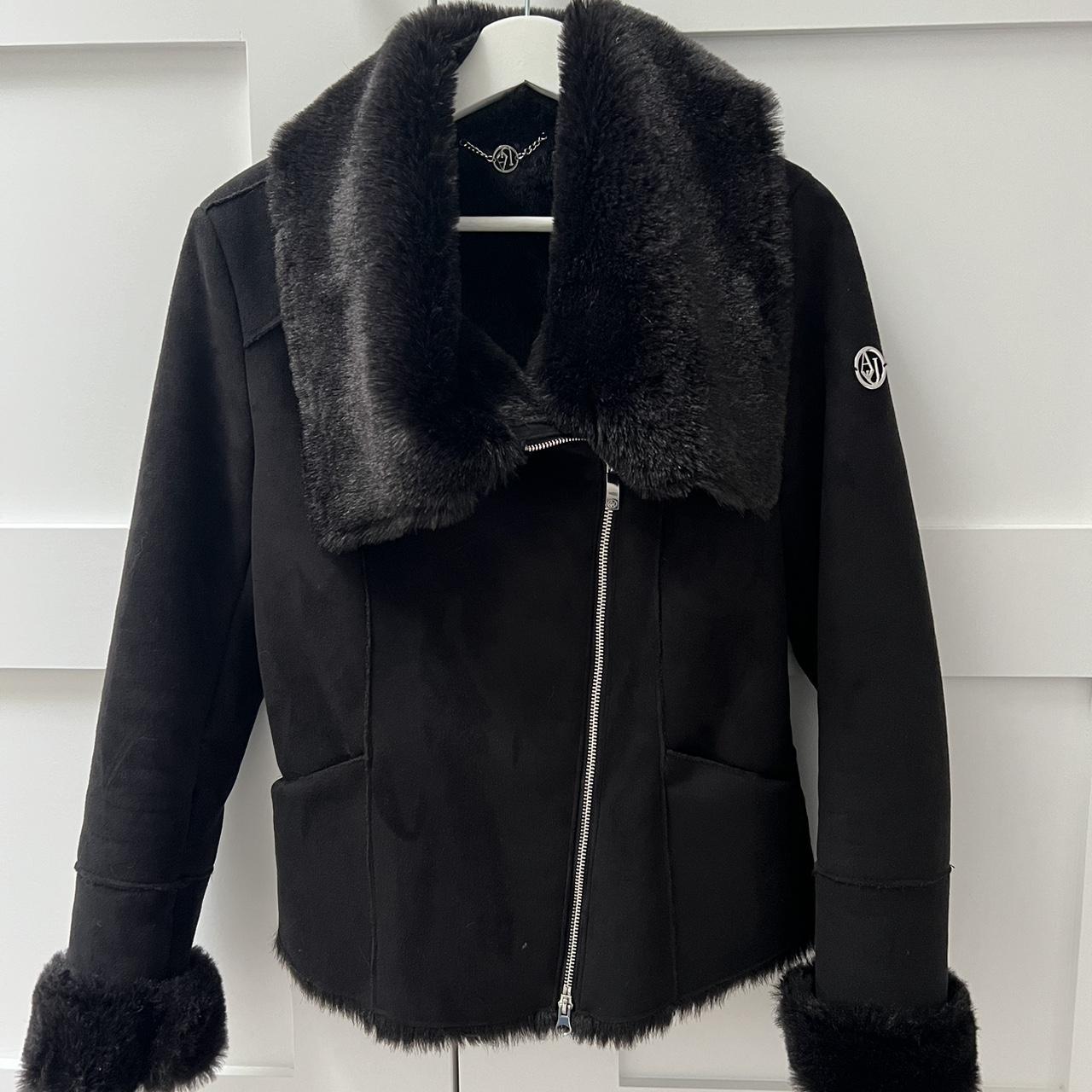 ジャケット・アウター ArmaniJeans Collar Fur Suede Tone Jacket ArmaniJeans Collar Fur Suede Tone Jacket Armani Jeans Vintage