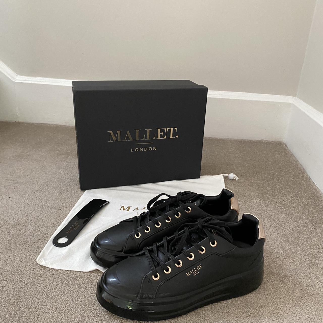 Ladies mallet all black trainers Worn once,... Depop
