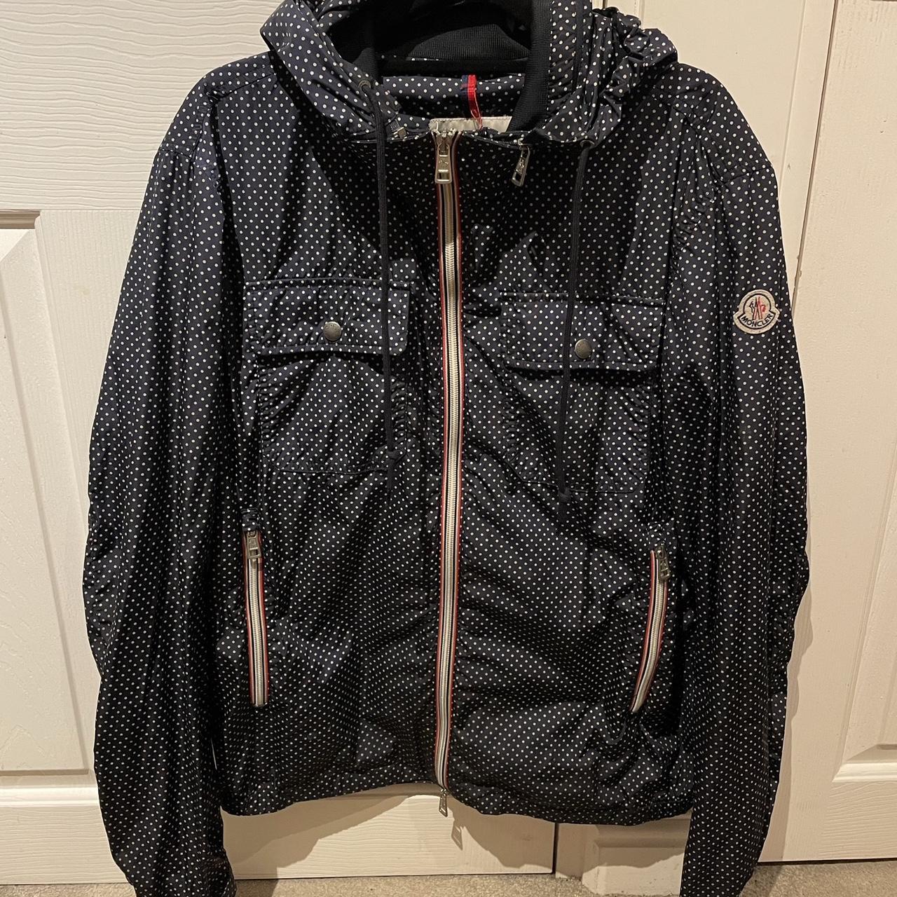 Men s Moncler Windbreaker Lyon Giubbotto in Polka. Depop