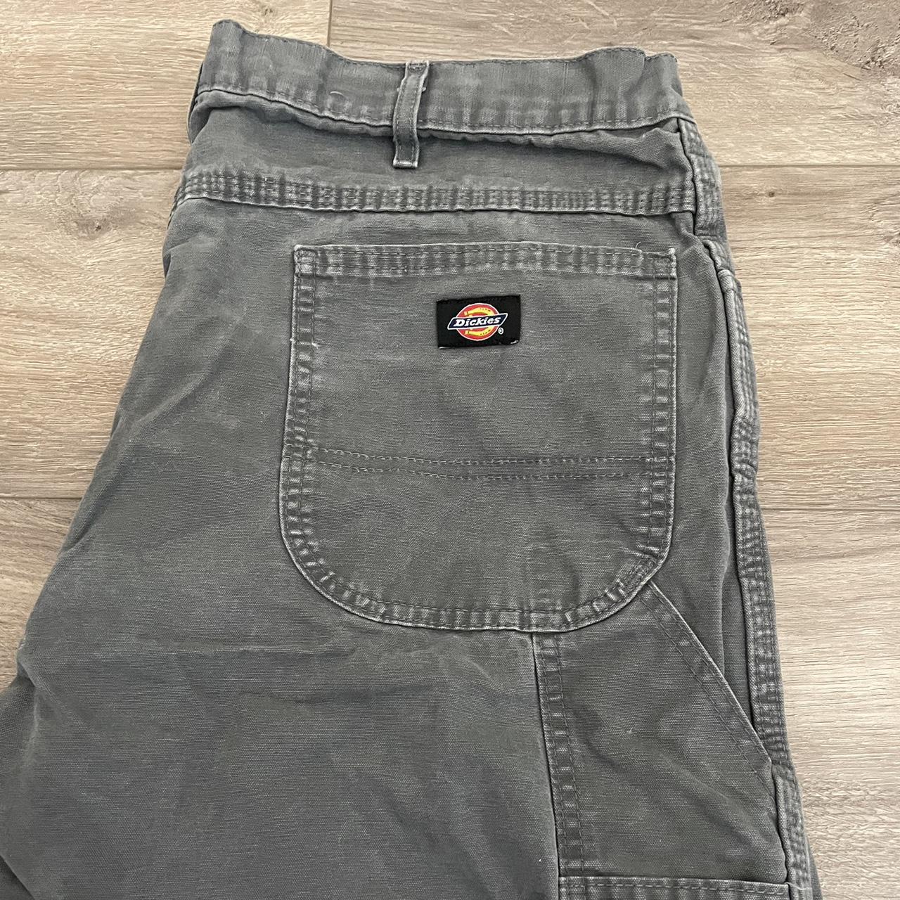 Gray dickies jorts! In good condition, the back is a... - Depop