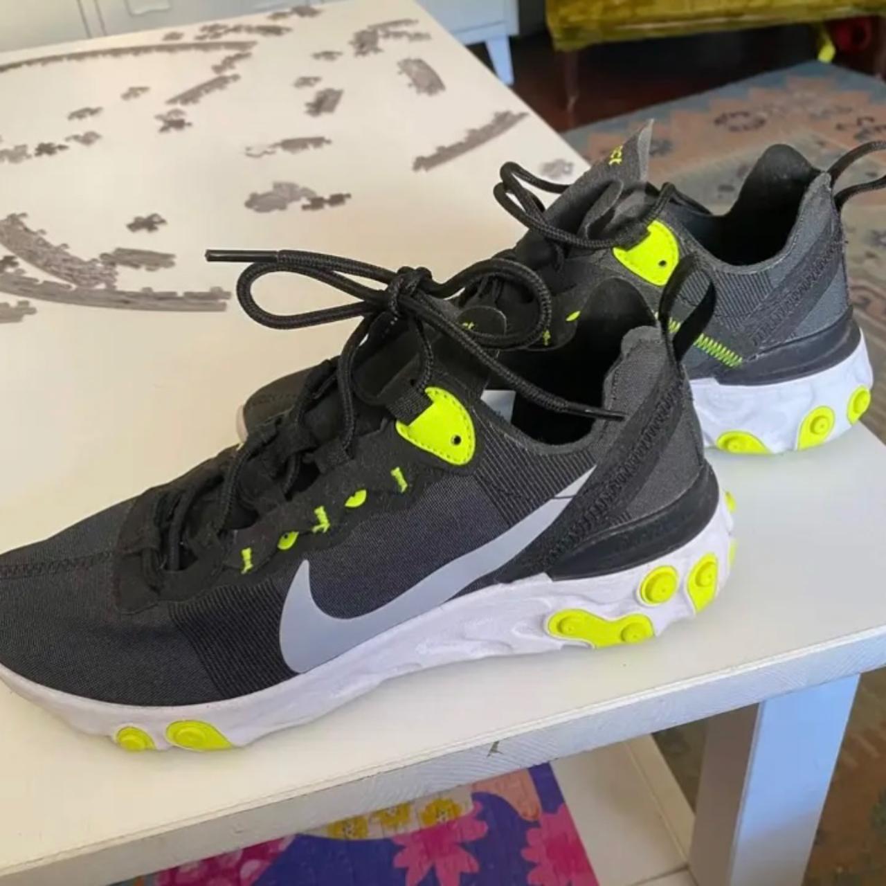 Nike react element 55 black wolf grey on sale volt