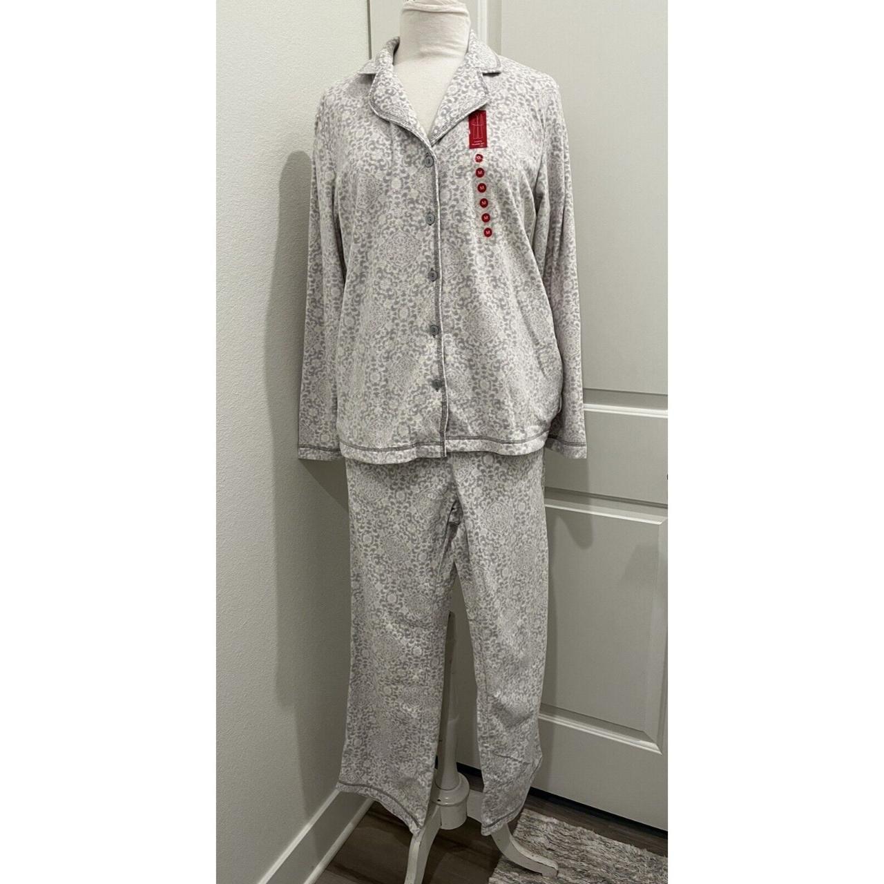 Charter Club Intimates M Fleece 2-piece Pajama Set... - Depop