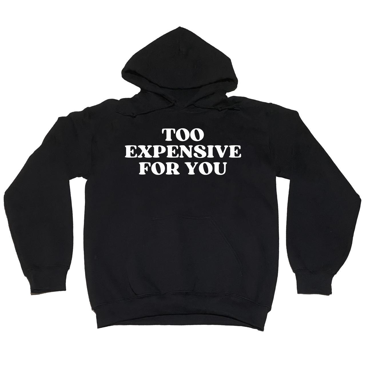 Expensive black clearance hoodie