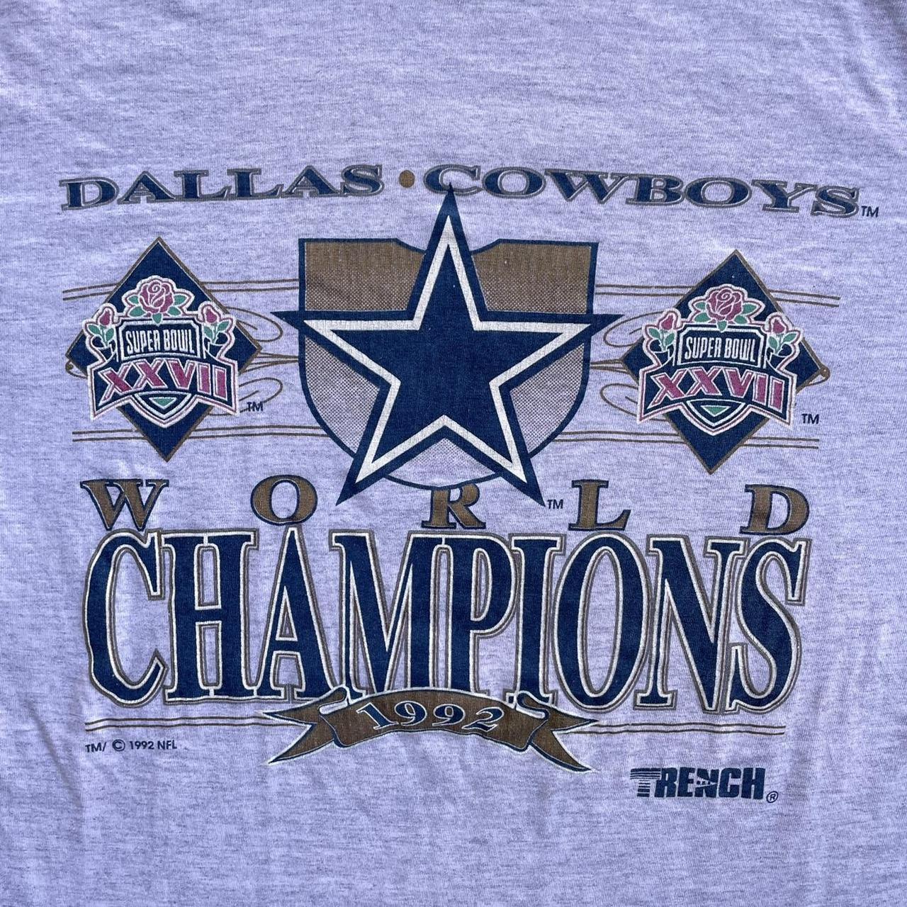 1992 NFL Dallas Cowboys Super Bowl Champs Double... - Depop