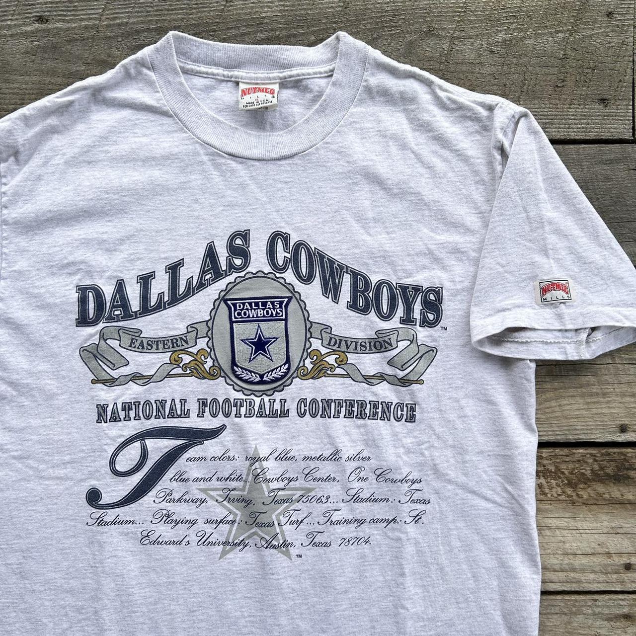 Vintage 90s Dallas Cowboys NutMeg Shirt Size: Large - Depop