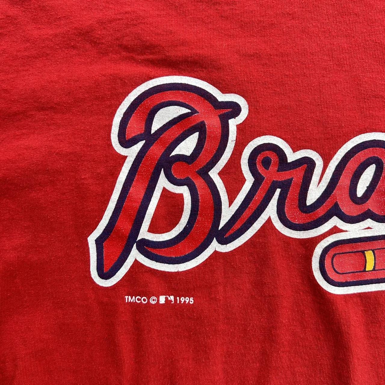 Vintage 90's Atlanta Braves Logo MLB Sports - Depop