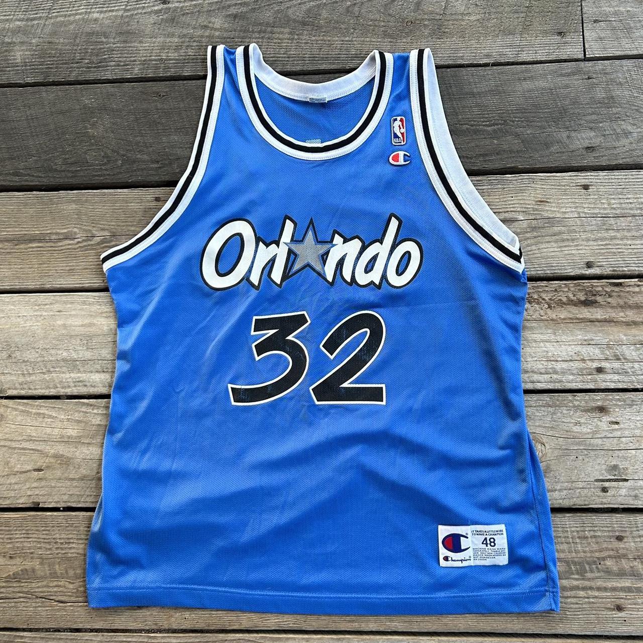 1990s Shaquille O'Neal Orlando Magic Champion Basketball Jersey