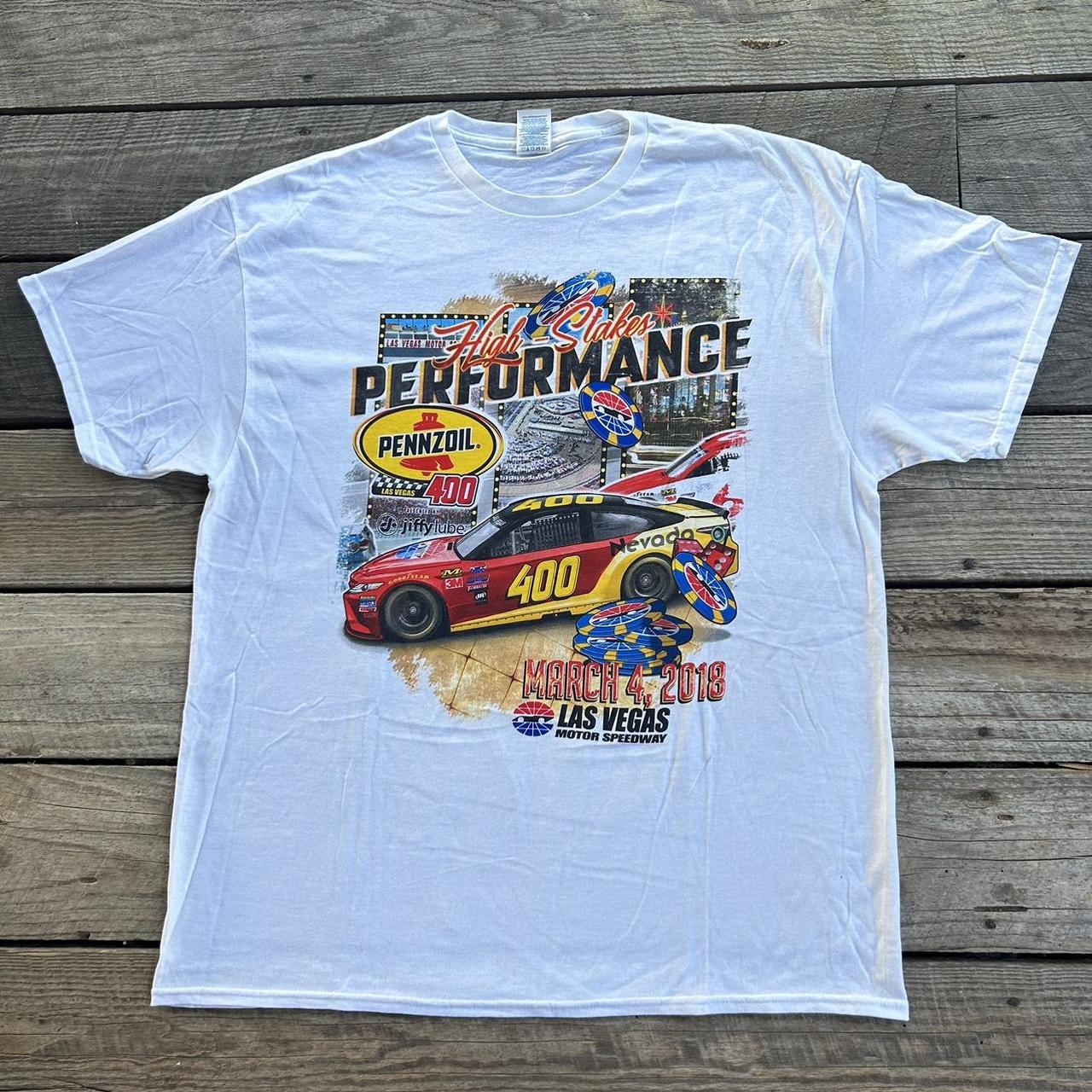 Vintage Y2K NASCAR Las Vegas Speedway Racing T...